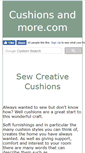 Mobile Screenshot of cushionsandmore.com