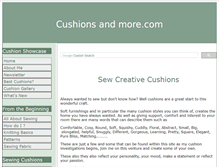 Tablet Screenshot of cushionsandmore.com